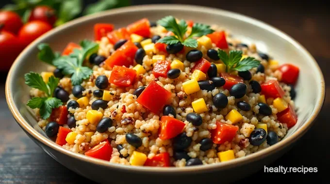 Zesty Quinoa and Black Bean Salad