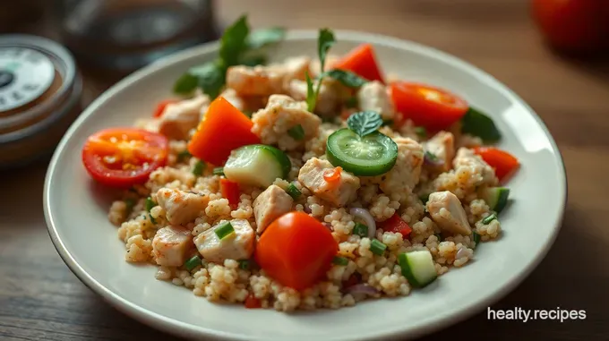Zesty Quinoa Salad with Grilled Chicken
