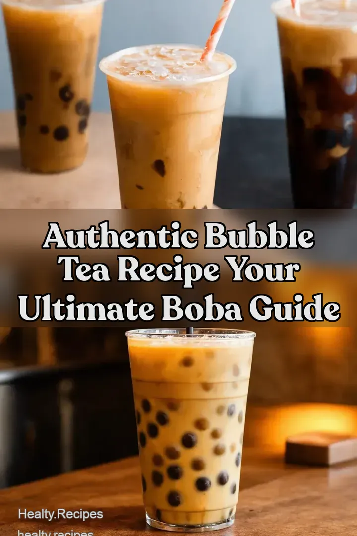 Authentic Bubble Tea Recipe Your Ultimate Boba Guide : PIN FOR LATER Authentic Bubble Tea Recipe Your Ultimate Boba Guide