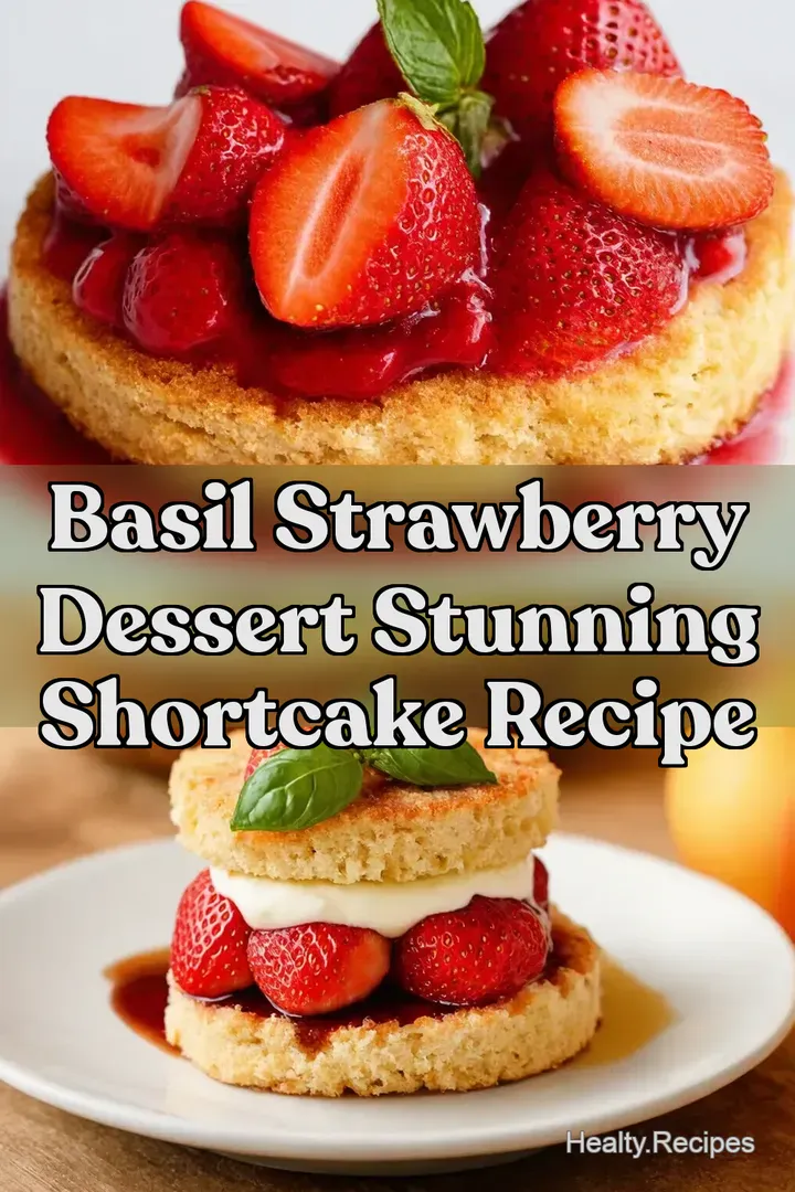 Basil Strawberry Dessert Stunning Shortcake Recipe : PIN FOR LATER Basil Strawberry Dessert Stunning Shortcake Recipe