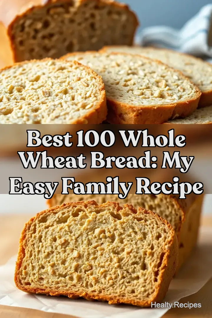 Best 100 Whole Wheat Bread: My Easy Family Recipe