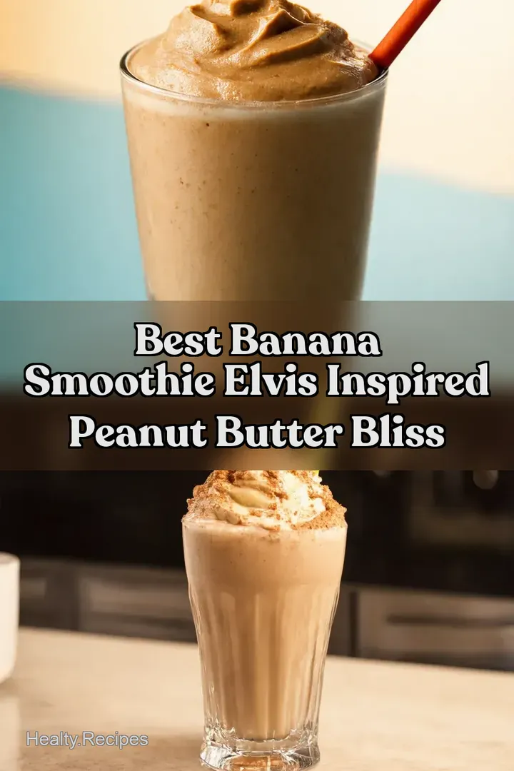 Best Banana Smoothie Elvis Inspired Peanut Butter Bliss : PIN FOR LATER Best Banana Smoothie Elvis Inspired Peanut Butter Bliss