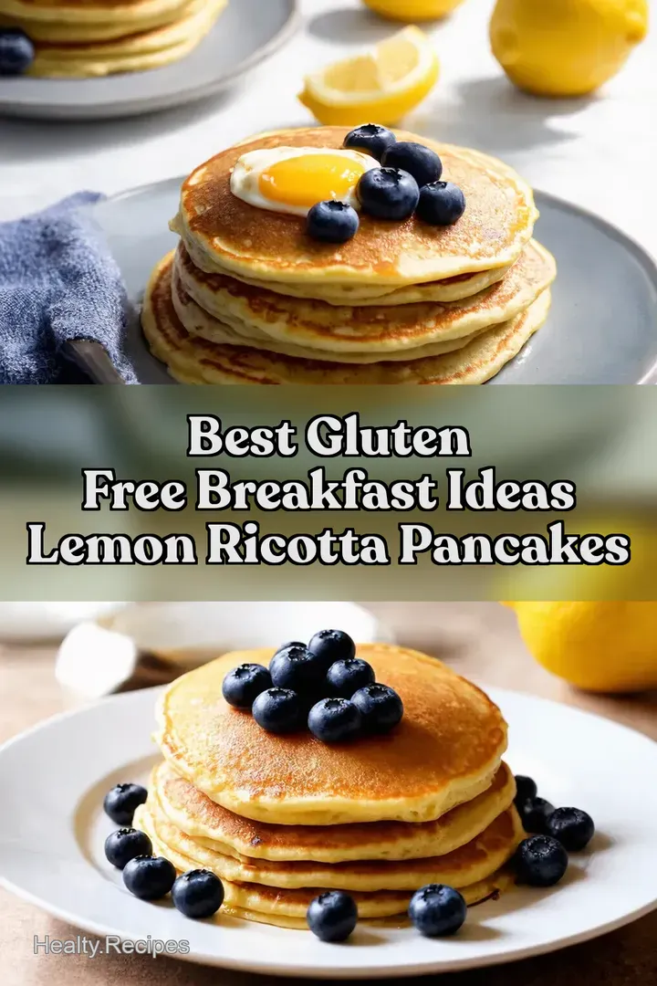 Best Gluten Free Breakfast Ideas Lemon Ricotta Pancakes : PIN FOR LATER Best Gluten Free Breakfast Ideas Lemon Ricotta Pancakes