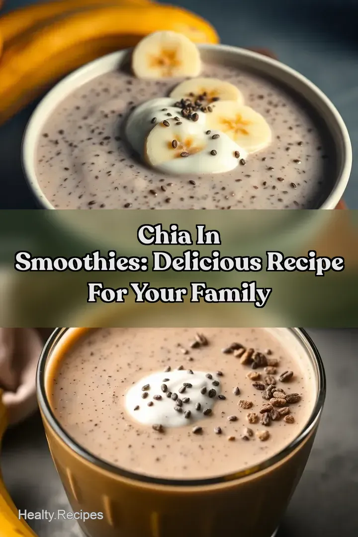 Chia In Smoothies: Delicious Recipe For Your Family : PIN FOR LATER Chia In Smoothies: Delicious Recipe For Your Family