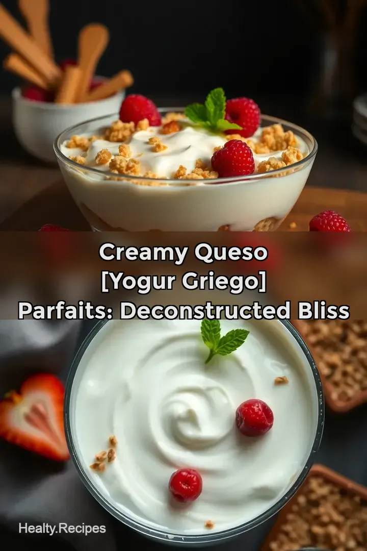Creamy Queso [yogur griego] Parfaits: Deconstructed Bliss