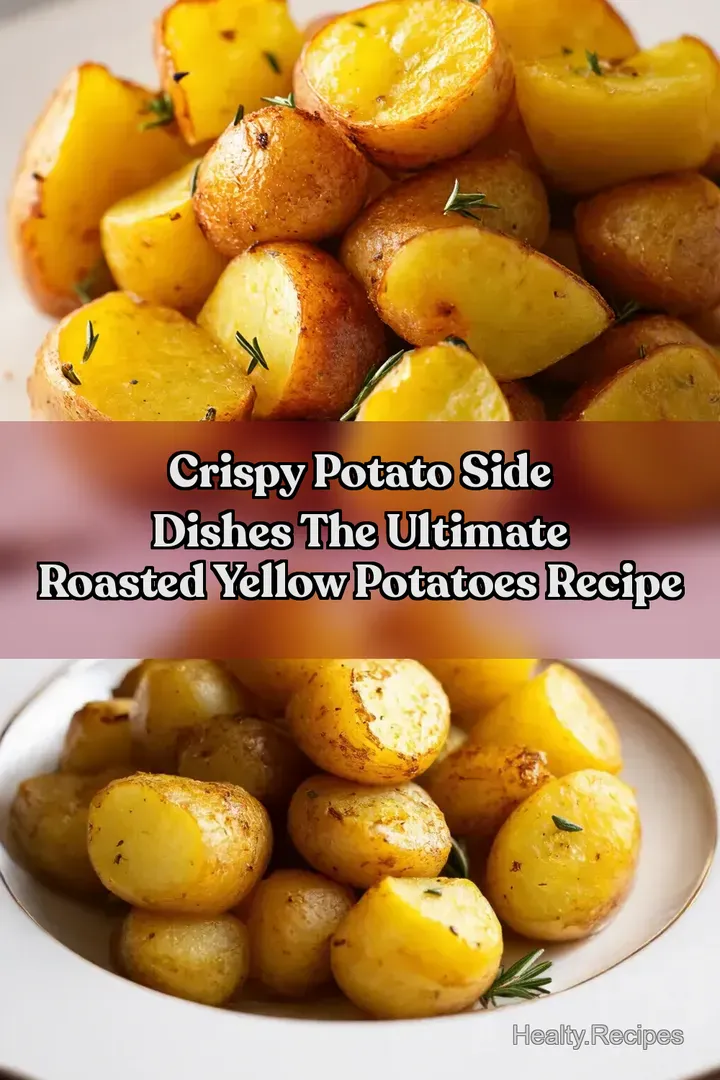 Crispy Potato Side Dishes The ULTIMATE Roasted Yellow Potatoes Recipe