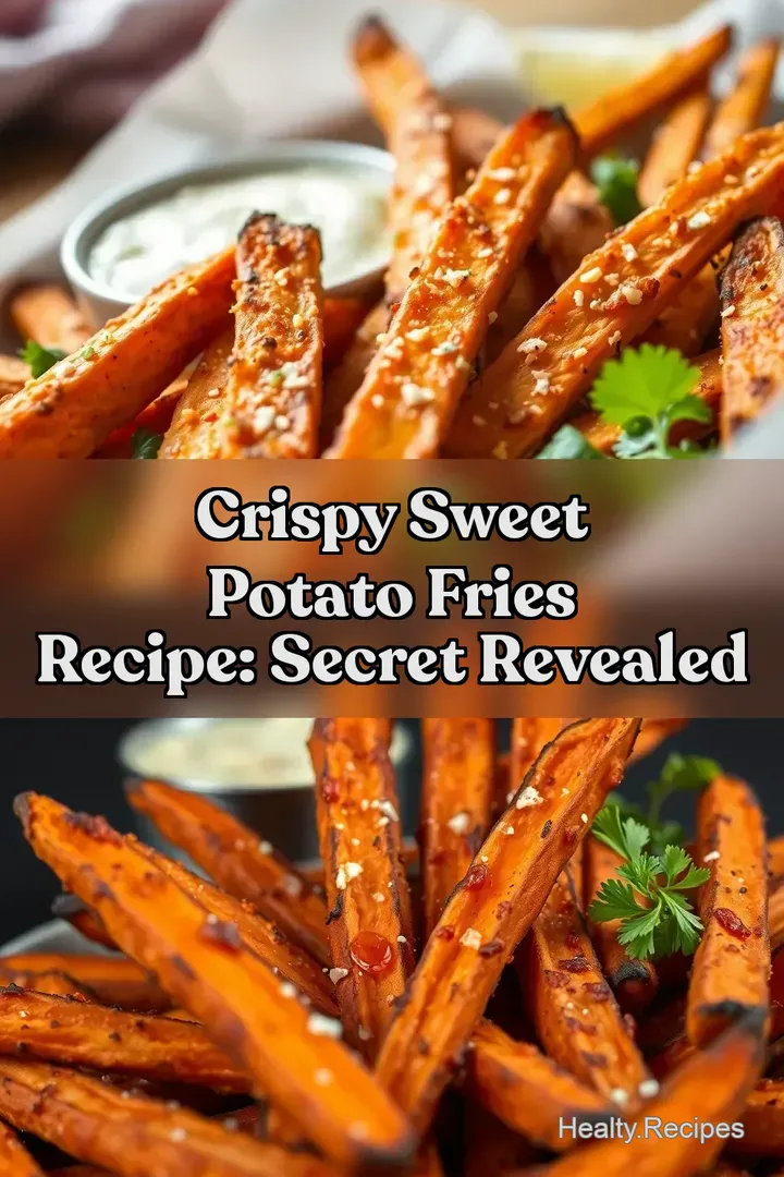 Crispy Sweet Potato Fries Recipe: Secret Revealed : PIN FOR LATER Crispy Sweet Potato Fries Recipe: Secret Revealed