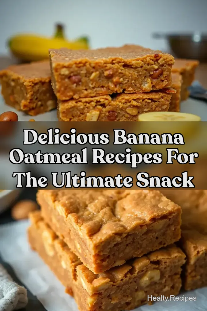 Delicious Banana Oatmeal Recipes for the Ultimate Snack : PIN FOR LATER Delicious Banana Oatmeal Recipes for the Ultimate Snack