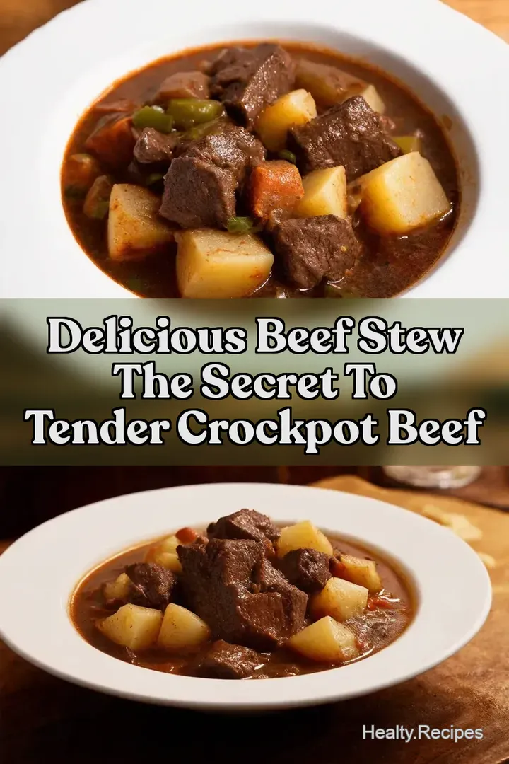 Delicious Beef Stew The Secret to Tender Crockpot Beef : PIN FOR LATER Delicious Beef Stew The Secret to Tender Crockpot Beef