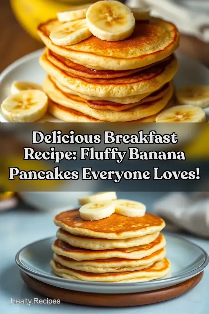 Delicious Breakfast Recipe: Fluffy Banana Pancakes Everyone Loves! : PIN FOR LATER Delicious Breakfast Recipe: Fluffy Banana Pancakes Everyone Loves!