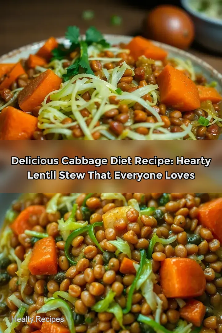Delicious Cabbage Diet Recipe: Hearty Lentil Stew That Everyone Loves