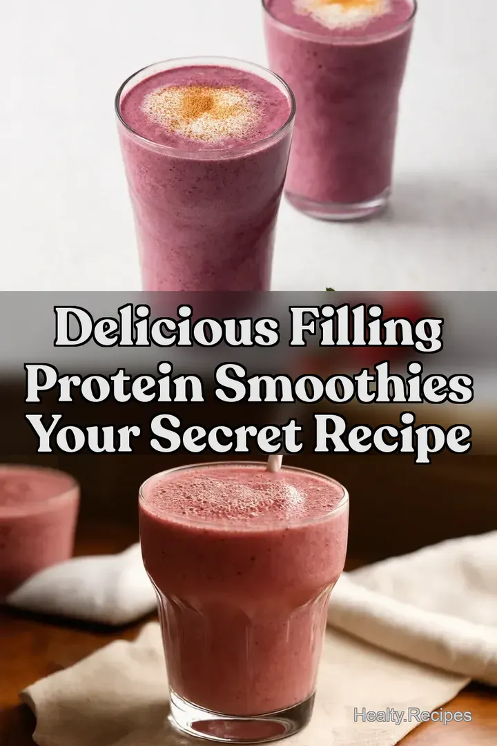 Delicious Filling Protein Smoothies Your Secret Recipe : PIN FOR LATER Delicious Filling Protein Smoothies Your Secret Recipe