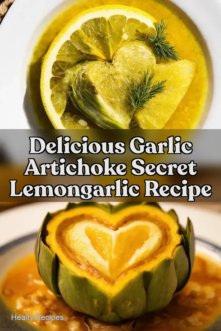 Delicious Garlic Artichoke Secret LemonGarlic Recipe : PIN FOR LATER Delicious Garlic Artichoke Secret LemonGarlic Recipe