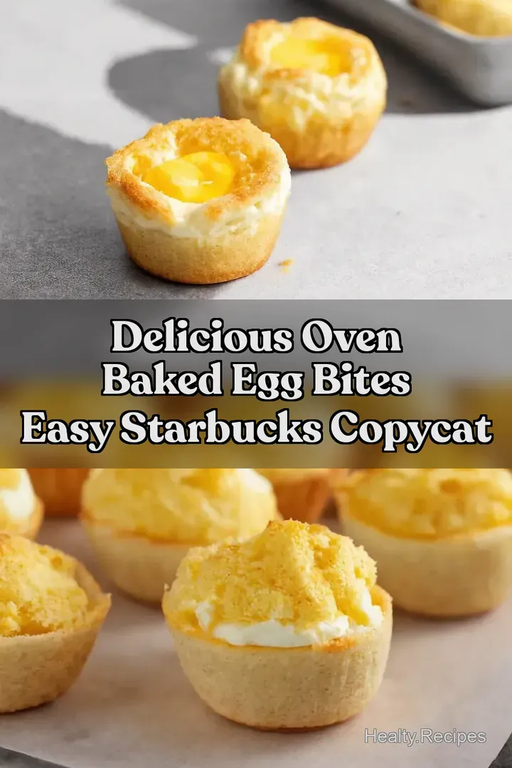 Delicious Oven Baked Egg Bites Easy Starbucks Copycat : PIN FOR LATER Delicious Oven Baked Egg Bites Easy Starbucks Copycat