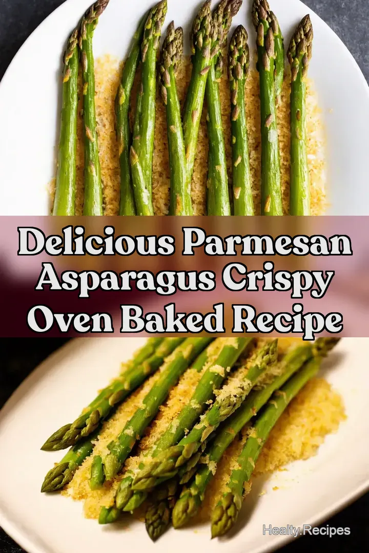 Delicious Parmesan Asparagus Crispy Oven Baked Recipe