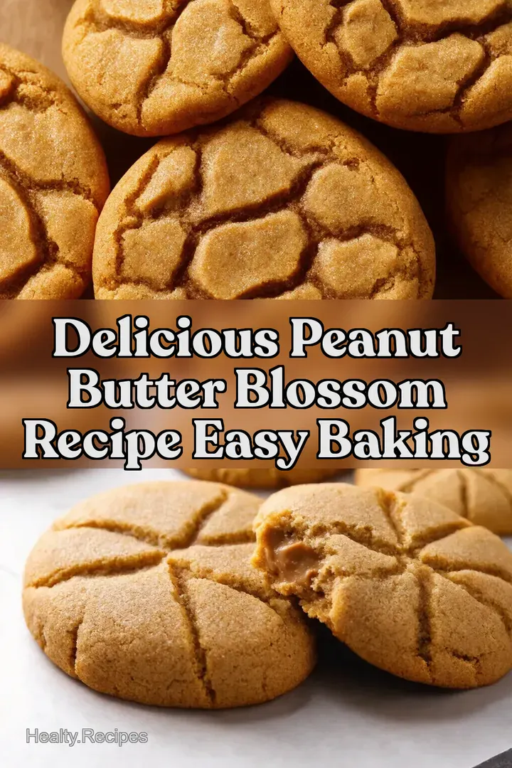 Delicious Peanut Butter Blossom Recipe Easy Baking : PIN FOR LATER Delicious Peanut Butter Blossom Recipe Easy Baking