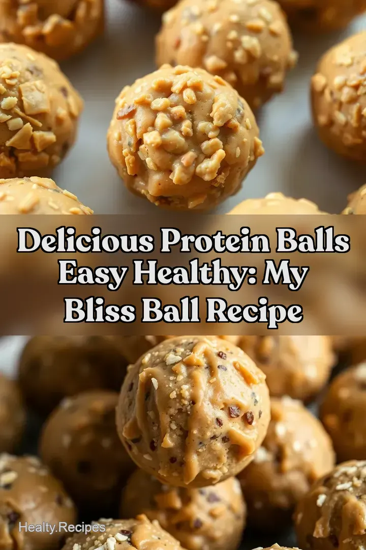 Delicious Protein Balls Easy Healthy: My Bliss Ball Recipe : PIN FOR LATER Delicious Protein Balls Easy Healthy: My Bliss Ball Recipe