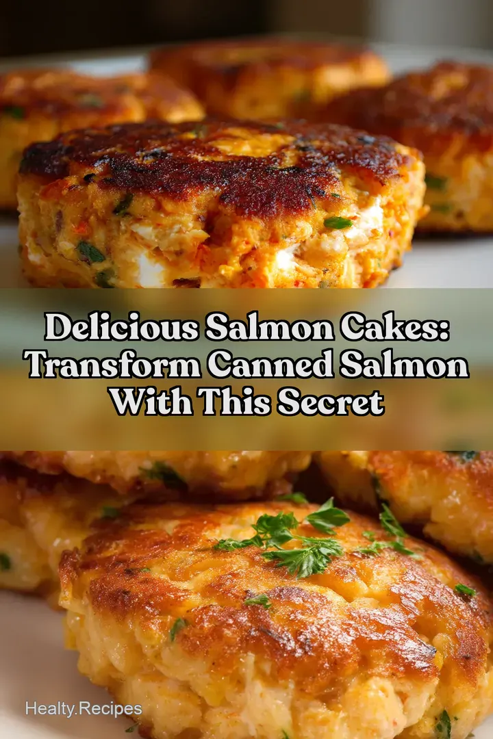 Delicious Salmon Cakes: Transform Canned Salmon With This Secret : PIN FOR LATER Delicious Salmon Cakes: Transform Canned Salmon With This Secret