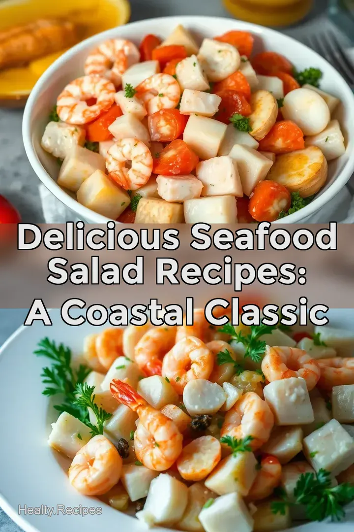 Delicious Seafood Salad Recipes: A Coastal Classic : PIN FOR LATER Delicious Seafood Salad Recipes: A Coastal Classic