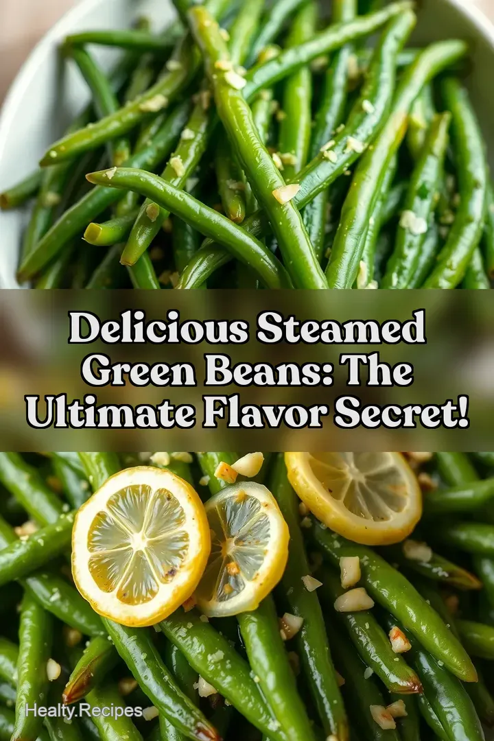 Delicious Steamed Green Beans: The Ultimate Flavor Secret! : PIN FOR LATER Delicious Steamed Green Beans: The Ultimate Flavor Secret!