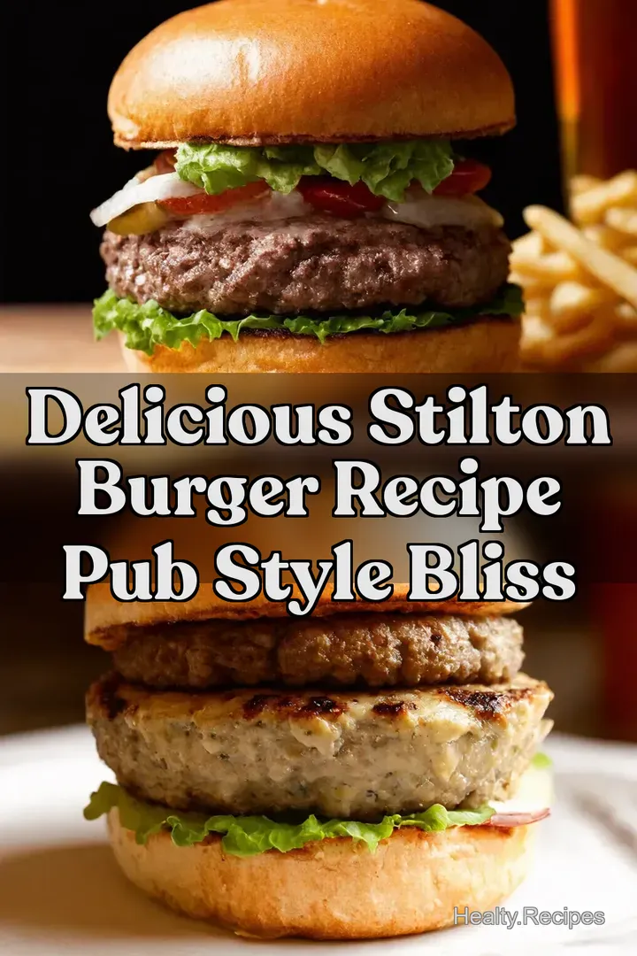 Delicious Stilton Burger Recipe Pub Style Bliss : PIN FOR LATER Delicious Stilton Burger Recipe Pub Style Bliss