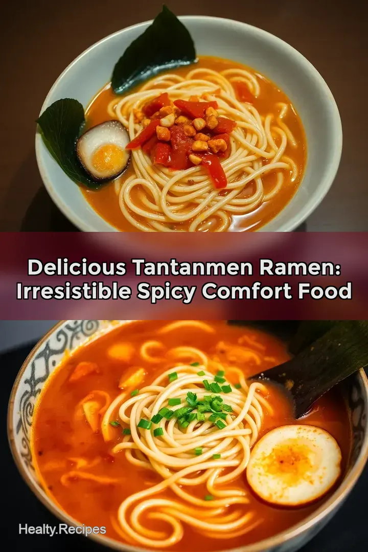 Delicious Tantanmen Ramen: Irresistible Spicy Comfort Food