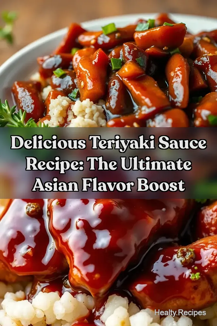 Delicious Teriyaki Sauce Recipe: The Ultimate Asian Flavor Boost : PIN FOR LATER Delicious Teriyaki Sauce Recipe: The Ultimate Asian Flavor Boost