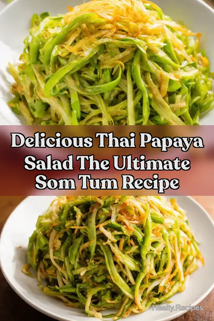 Delicious Thai Papaya Salad The Ultimate Som Tum Recipe : PIN FOR LATER Delicious Thai Papaya Salad The Ultimate Som Tum Recipe
