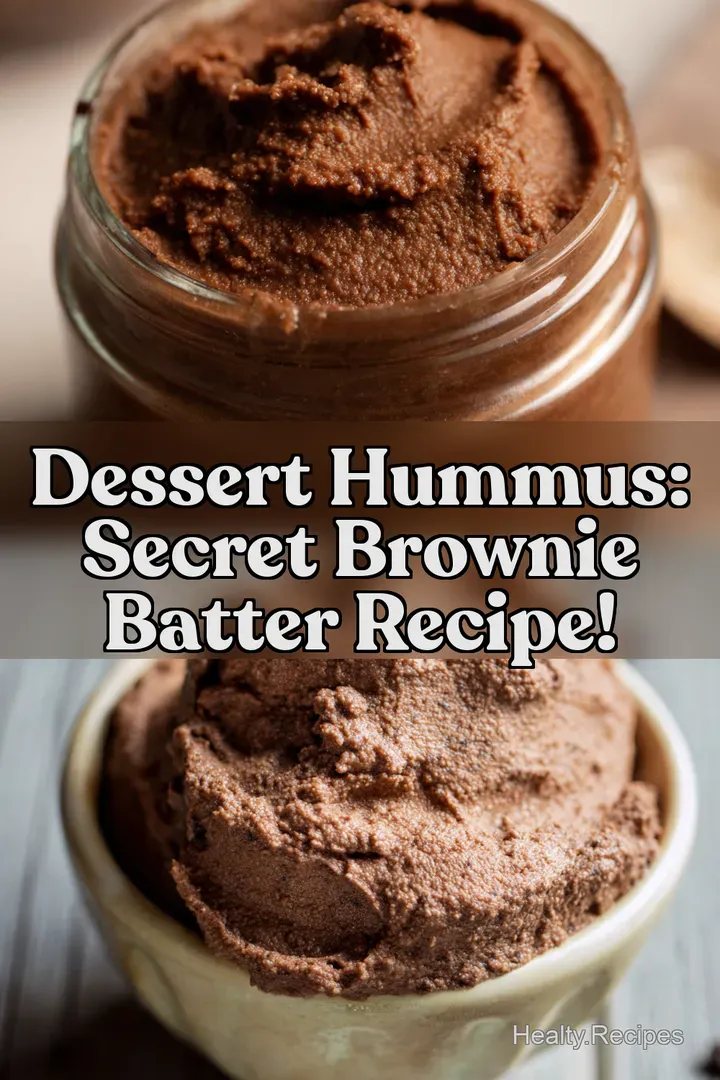 Dessert Hummus: Secret Brownie Batter Recipe!