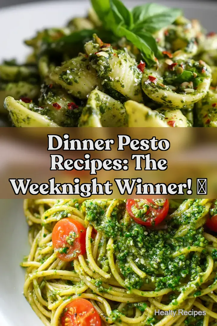 Dinner Pesto Recipes: The Weeknight Winner! ✨ : PIN FOR LATER Dinner Pesto Recipes: The Weeknight Winner! ✨