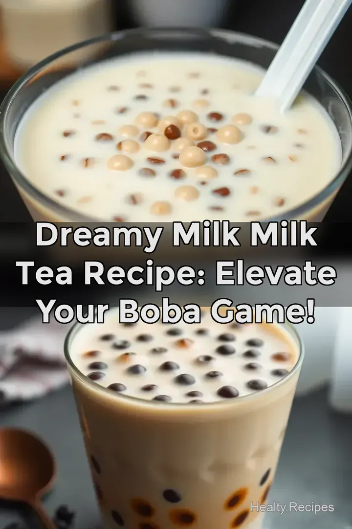 Dreamy Milk Milk Tea Recipe: Elevate Your Boba Game!