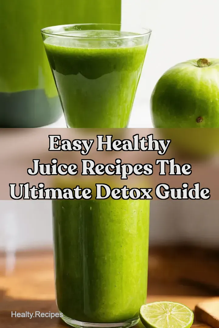 Easy Healthy Juice Recipes The Ultimate Detox Guide