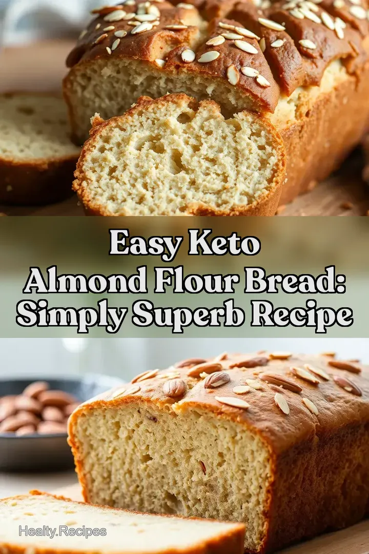 Easy Keto Almond Flour Bread: Simply Superb Recipe : PIN FOR LATER Easy Keto Almond Flour Bread: Simply Superb Recipe