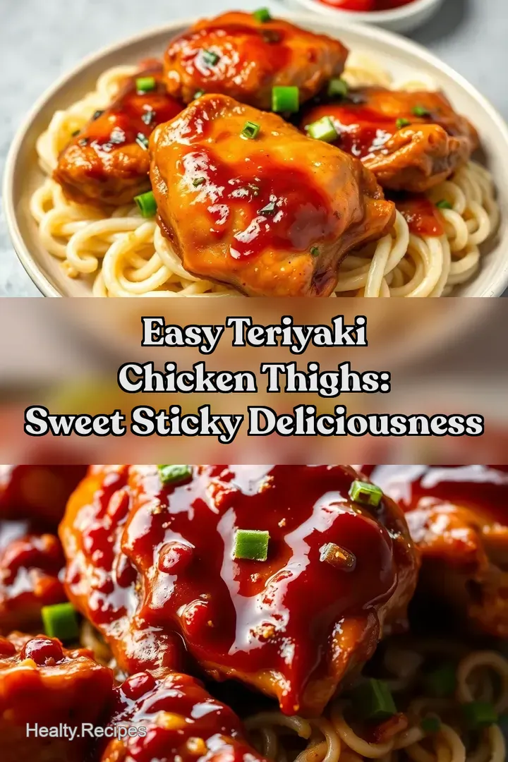 Easy Teriyaki Chicken Thighs: Sweet Sticky Deliciousness