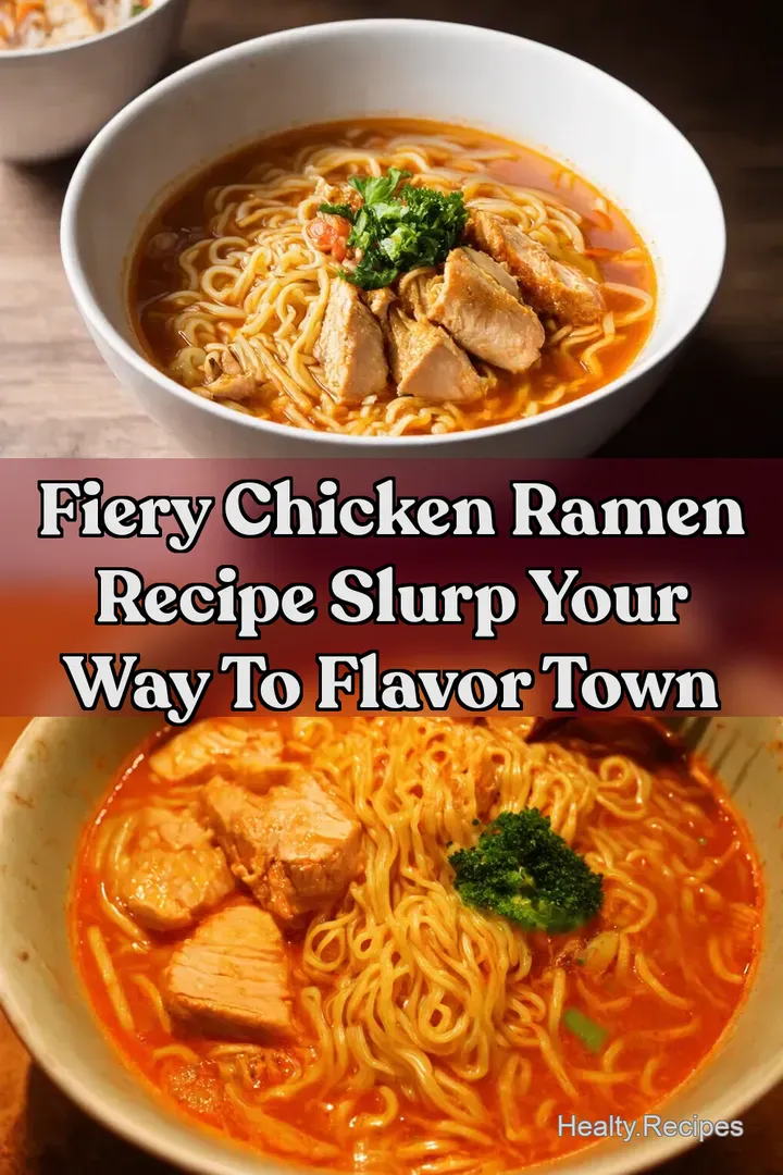 Fiery Chicken Ramen Recipe Slurp Your Way To Flavor Town : PIN FOR LATER Fiery Chicken Ramen Recipe Slurp Your Way To Flavor Town