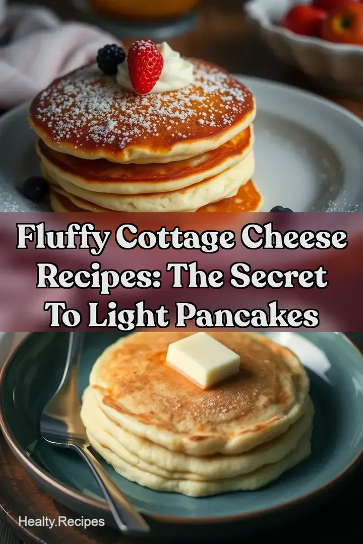 Fluffy Cottage Cheese Recipes: The Secret To Light Pancakes : PIN FOR LATER Fluffy Cottage Cheese Recipes: The Secret To Light Pancakes