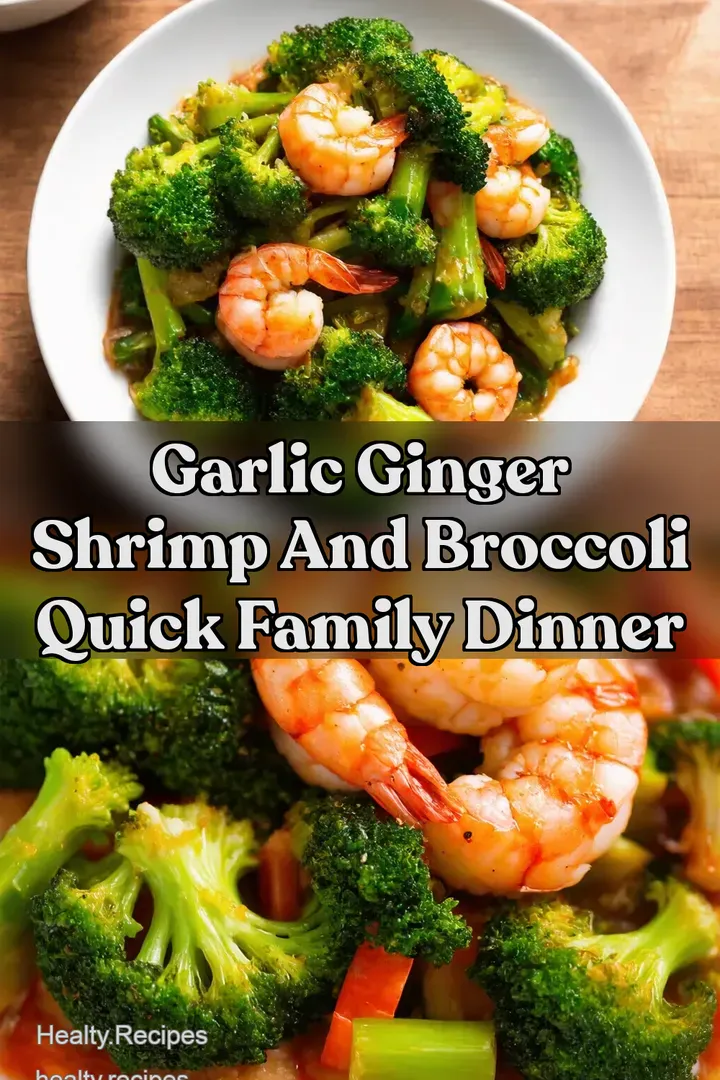 Garlic Ginger Shrimp and Broccoli Quick Family Dinner : PIN FOR LATER Garlic Ginger Shrimp and Broccoli Quick Family Dinner