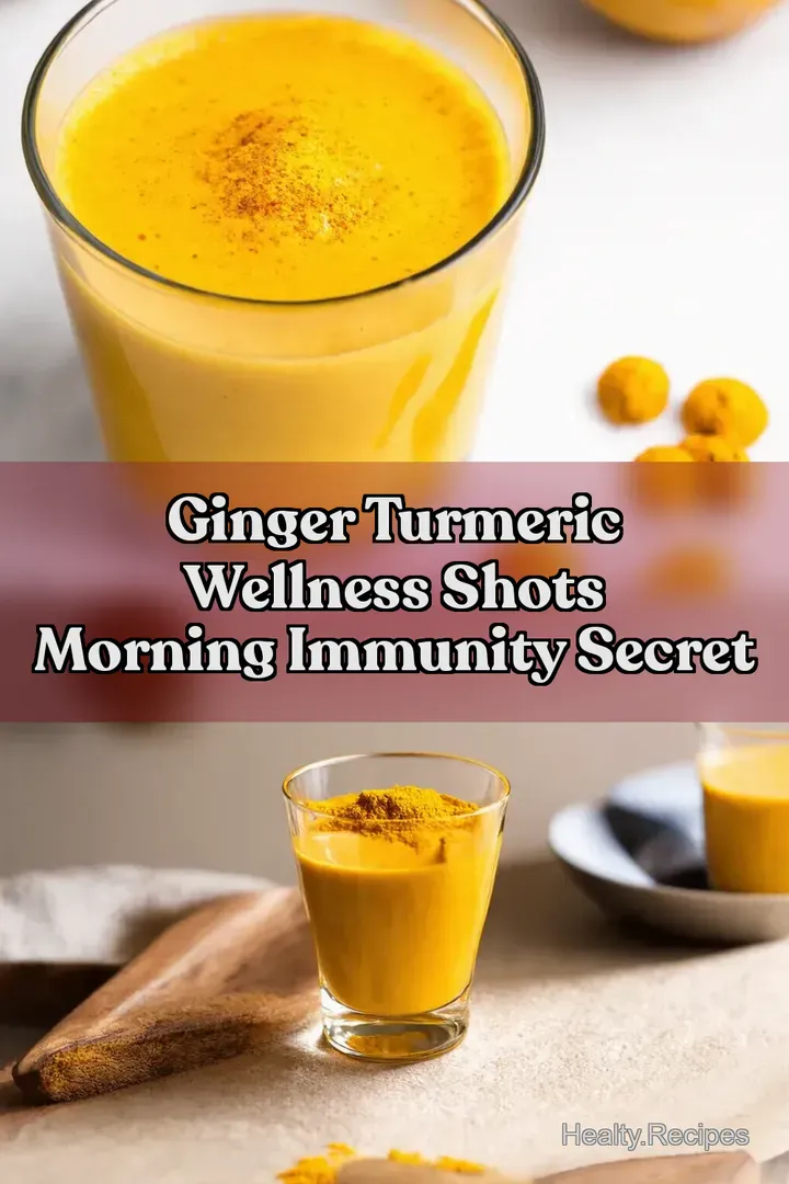 Ginger Turmeric Wellness Shots Morning Immunity Secret