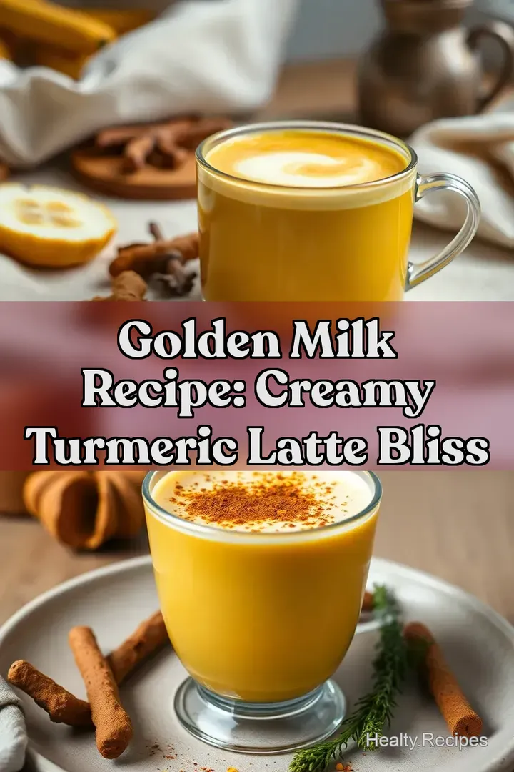 Golden Milk Recipe: Creamy Turmeric Latte Bliss