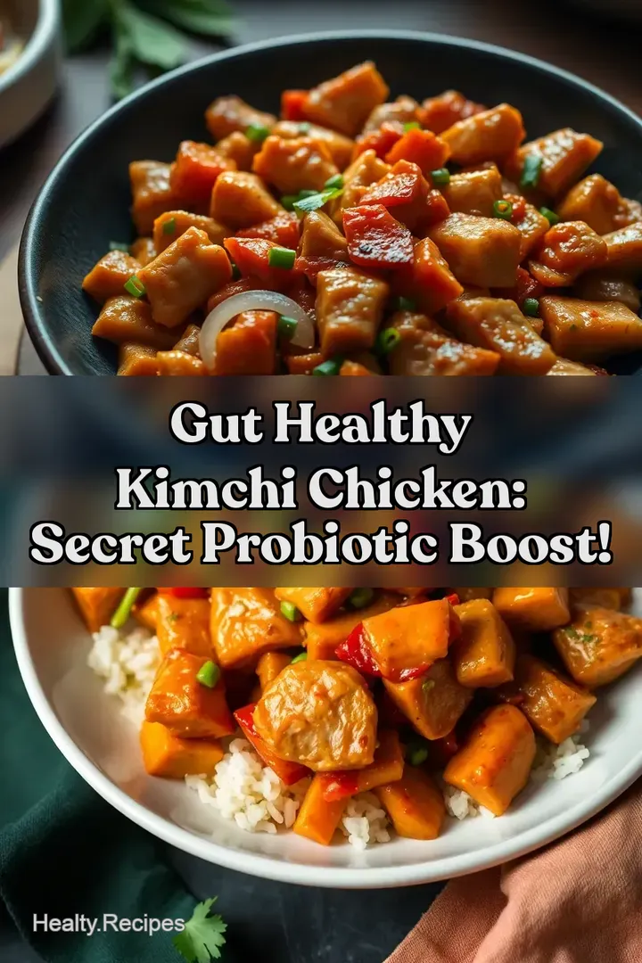 Gut Healthy Kimchi Chicken: Secret Probiotic Boost!