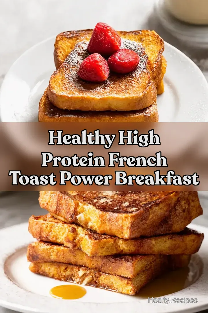 Healthy High Protein French Toast Power Breakfast : PIN FOR LATER Healthy High Protein French Toast Power Breakfast