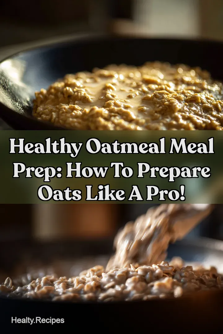 Healthy Oatmeal Meal Prep: How To Prepare Oats Like A Pro! : PIN FOR LATER Healthy Oatmeal Meal Prep: How To Prepare Oats Like A Pro!