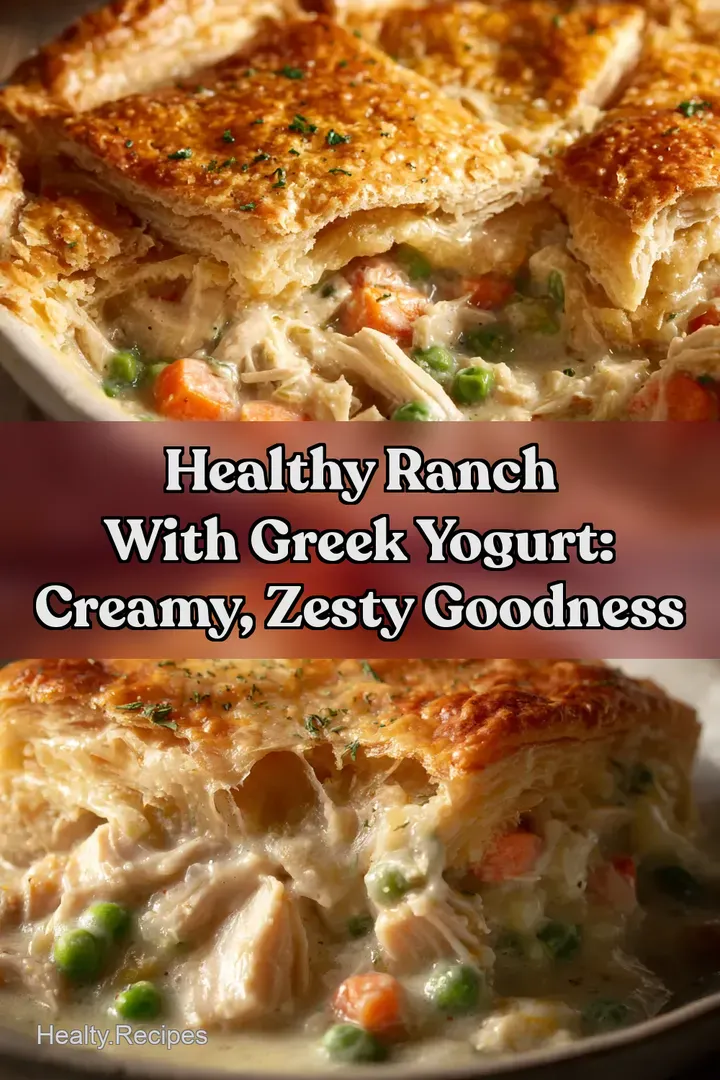 Healthy Ranch With Greek Yogurt: Creamy Zesty Goodness : PIN FOR LATER Healthy Ranch With Greek Yogurt: Creamy Zesty Goodness