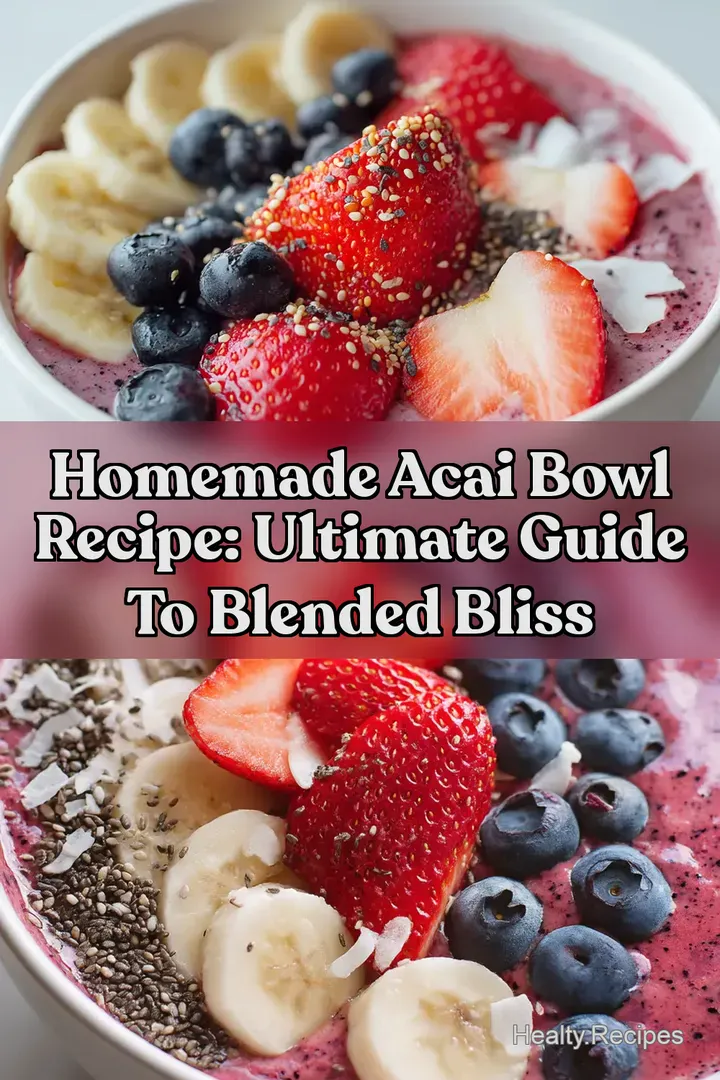 Homemade Acai Bowl Recipe: Ultimate Guide To Blended Bliss : PIN FOR LATER Homemade Acai Bowl Recipe: Ultimate Guide To Blended Bliss