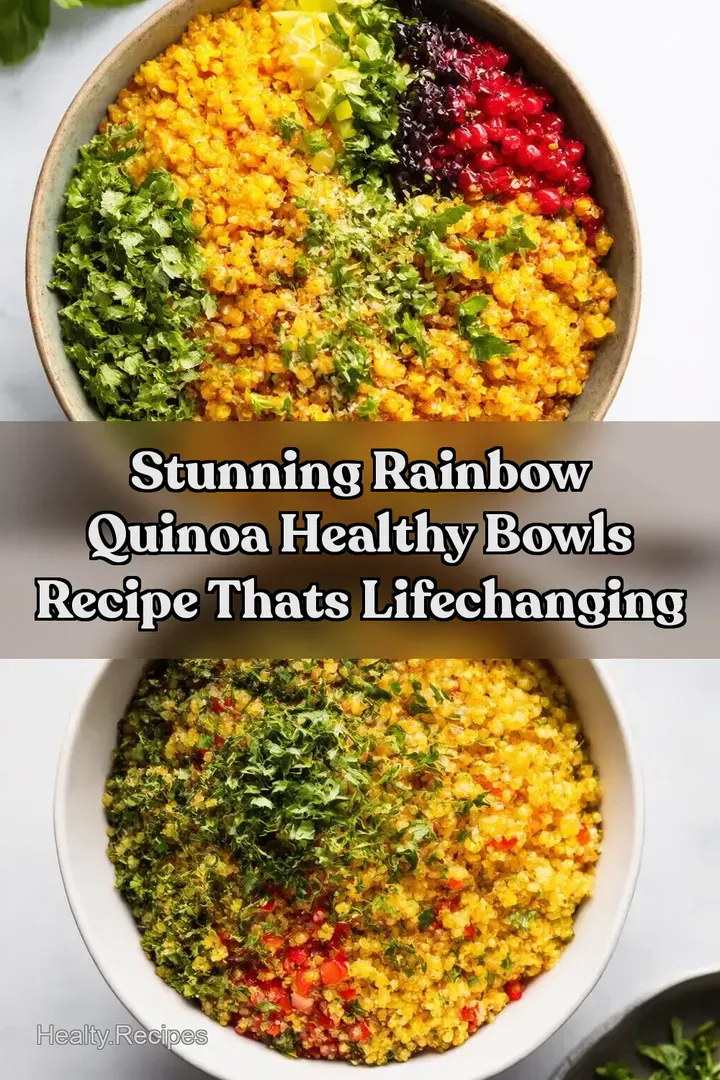 Stunning Rainbow Quinoa Healthy Bowls Recipe Thats LifeChanging