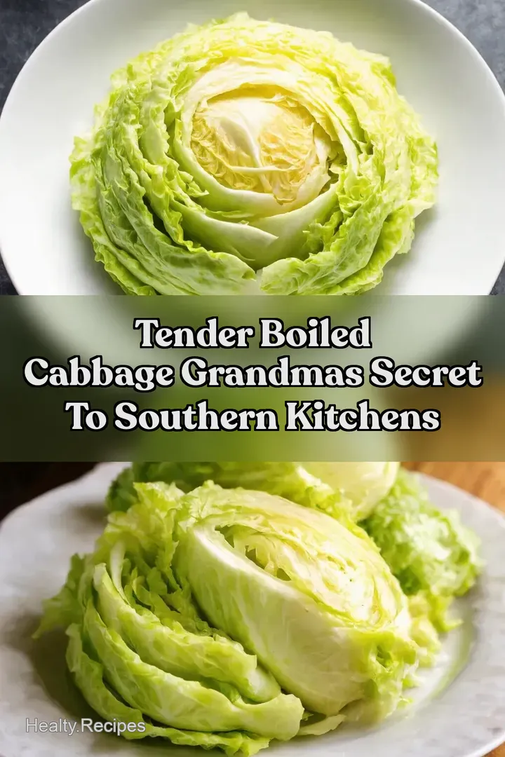 Tender Boiled Cabbage Grandmas Secret to Southern Kitchens : PIN FOR LATER Tender Boiled Cabbage Grandmas Secret to Southern Kitchens