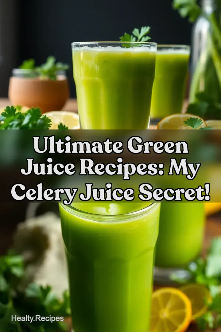 Ultimate Green Juice Recipes: My Celery Juice Secret! : PIN FOR LATER Ultimate Green Juice Recipes: My Celery Juice Secret!