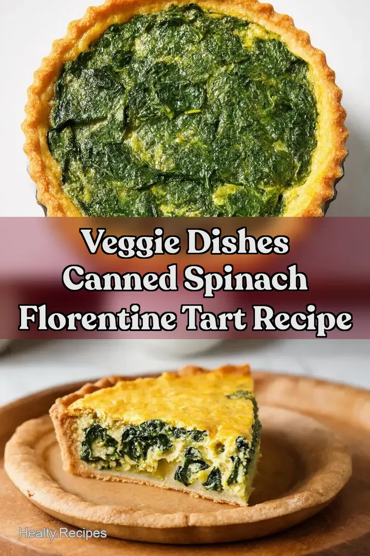 Veggie Dishes Canned Spinach Florentine Tart Recipe : PIN FOR LATER Veggie Dishes Canned Spinach Florentine Tart Recipe