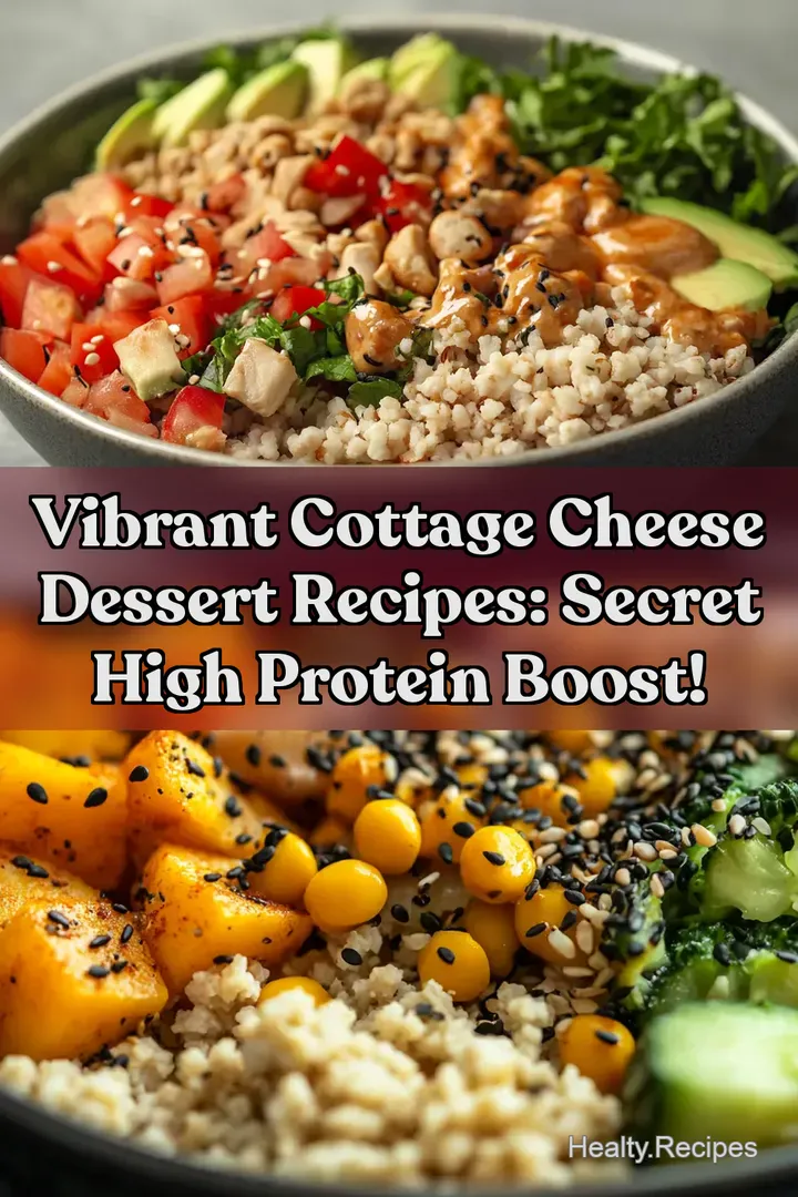 Vibrant Cottage Cheese Dessert Recipes: Secret High Protein Boost! : PIN FOR LATER Vibrant Cottage Cheese Dessert Recipes: Secret High Protein Boost!