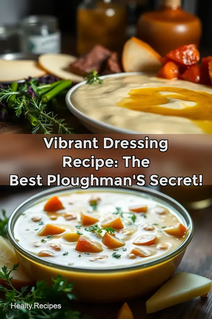 Vibrant Dressing Recipe: The Best Ploughman&#039 s Secret!